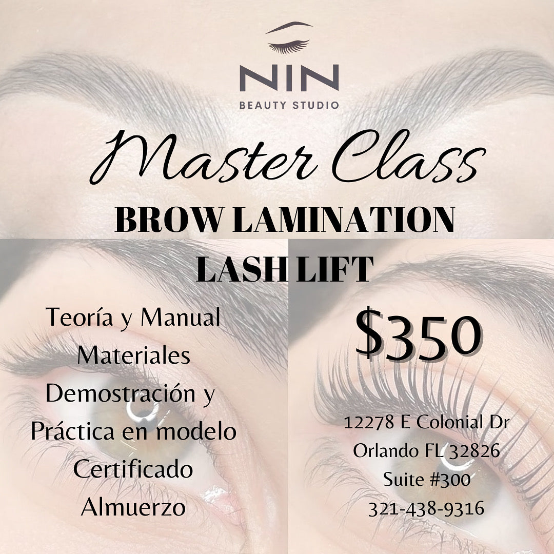 Taller de Lash Lift y Brow Lamination