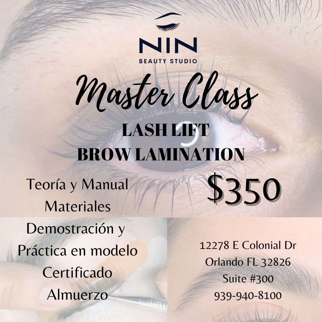 Taller de Lash Lift y Brow Lamination