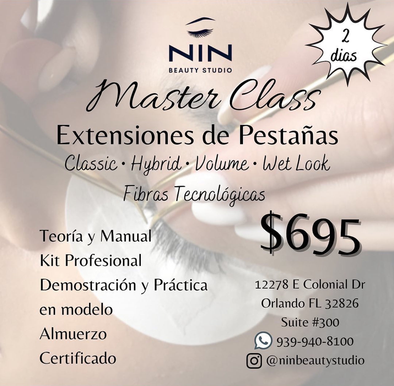 Taller de Extensiones de Pestañas