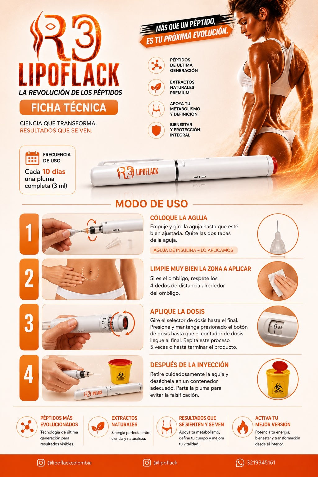 RC3 Lipoflack® – Advanced Peptide Formula