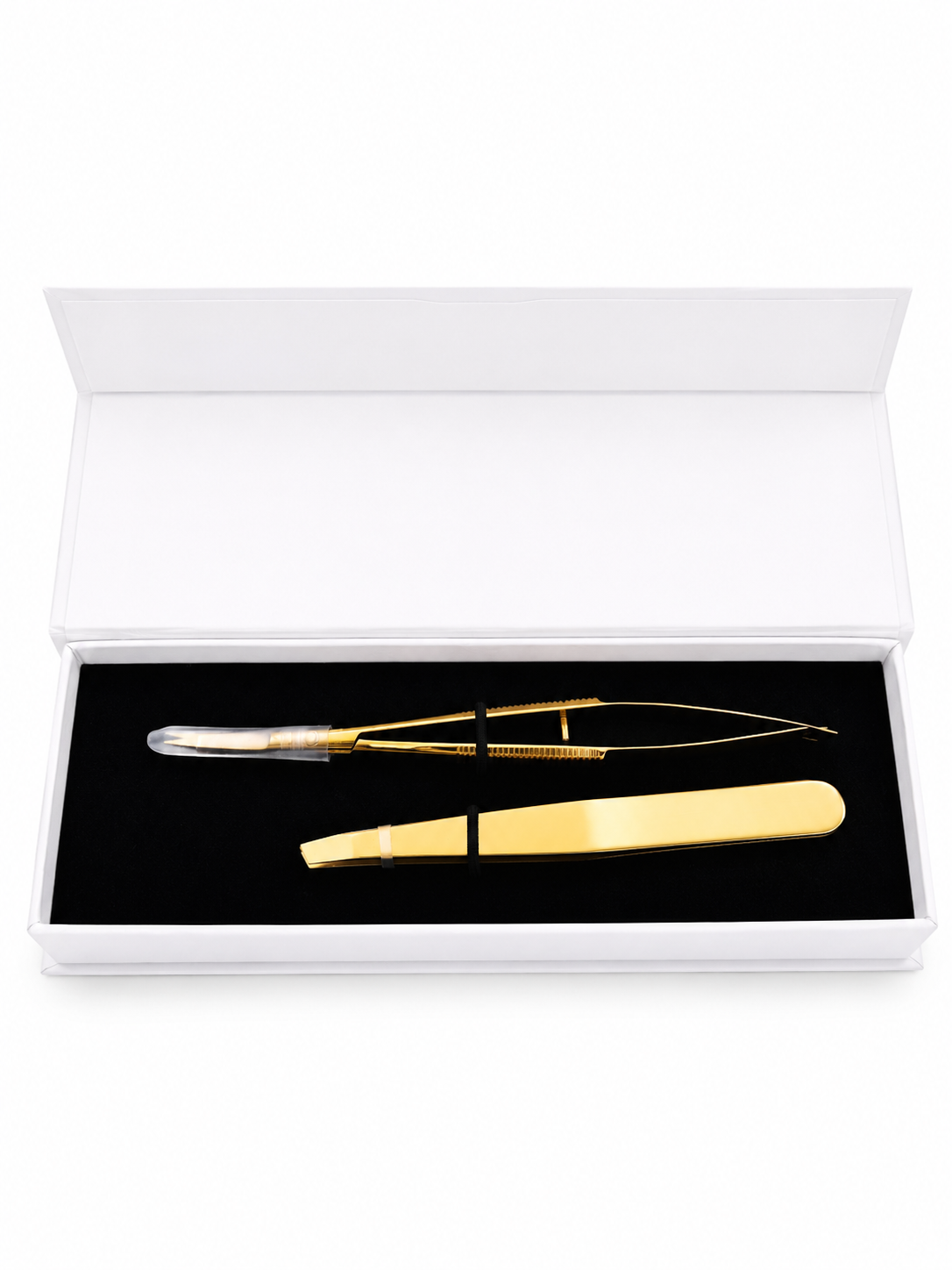 Brows Tweezer & Scissor Gold Kit